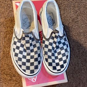 Checker slip-on vans